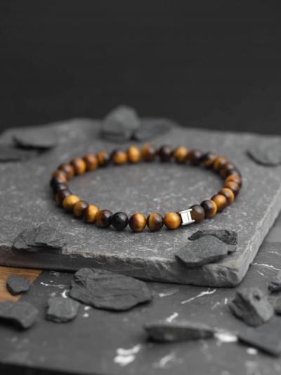 GSIX1M Natural stone GemSix Tiger Eye M