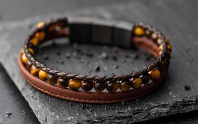 TR2ML Natural stone, Multi Leather Olympus Triple Brown M-L